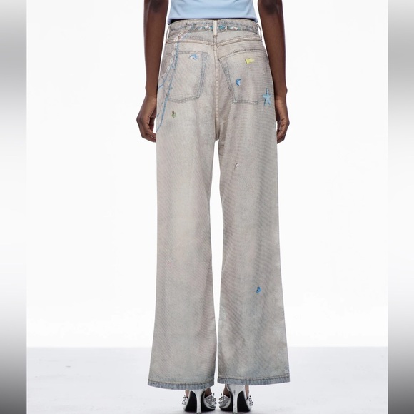 Innovare most wanted Carbrey Print Bleached Jeans NWOT - Picture 3 of 7